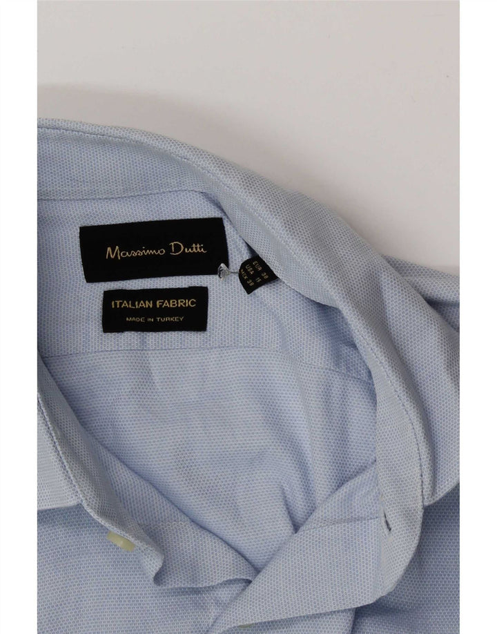 Massimo Dutti Chemise Homme Taille 38 15 Bleu Moyen