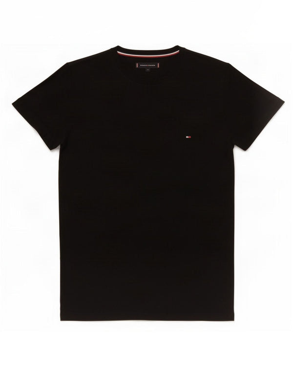 Tommy Hilfiger T-Shirt Homme Noir Moyen Coton
