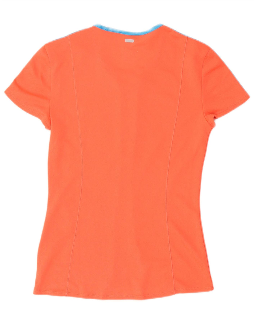 ADIDAS Femmes Climalite T-Shirt Top UK 4/6 XS Orange Polyester