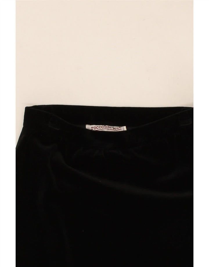 ROCCOBAROCCO Womens Pencil Skirt IT 42 Medium W26 Black Cotton Vintage Roccobarocco and Second-Hand Roccobarocco from Messina Hembry 