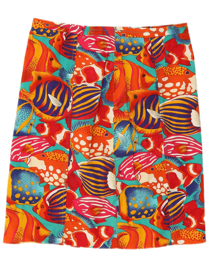 MAX MARA Jupe droite week-end pour femme UK 14 Large W30 Multicolore