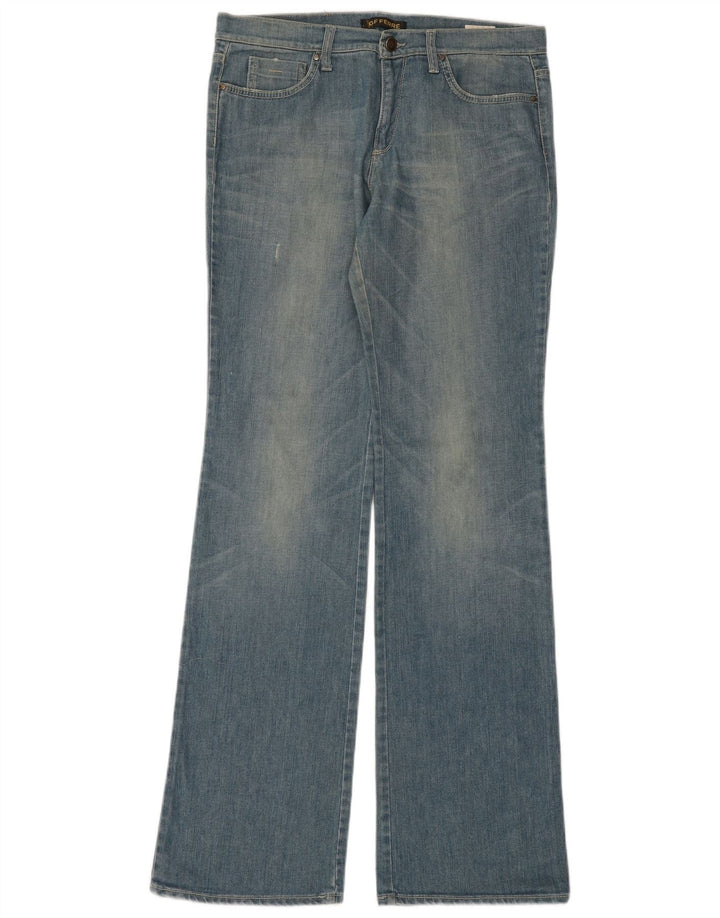 Gianfranco Ferre Jean bootcut graphique femme W31 L35 coton bleu