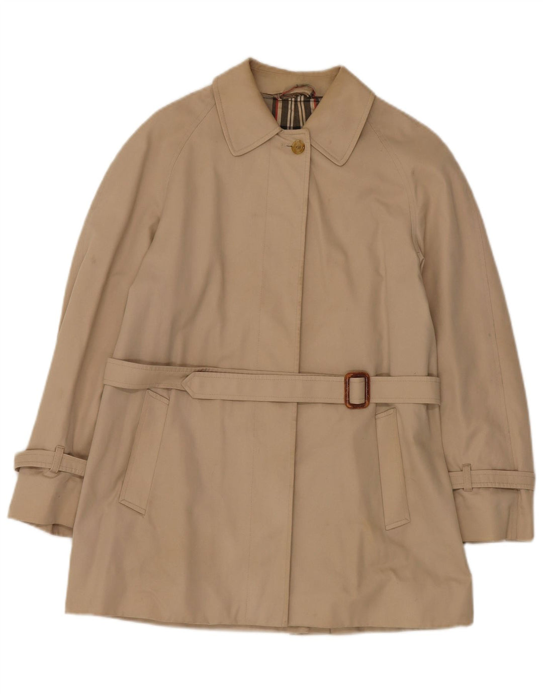 AQUASCUTUM Trench-Coat Femme UK 14 Beige Moyen