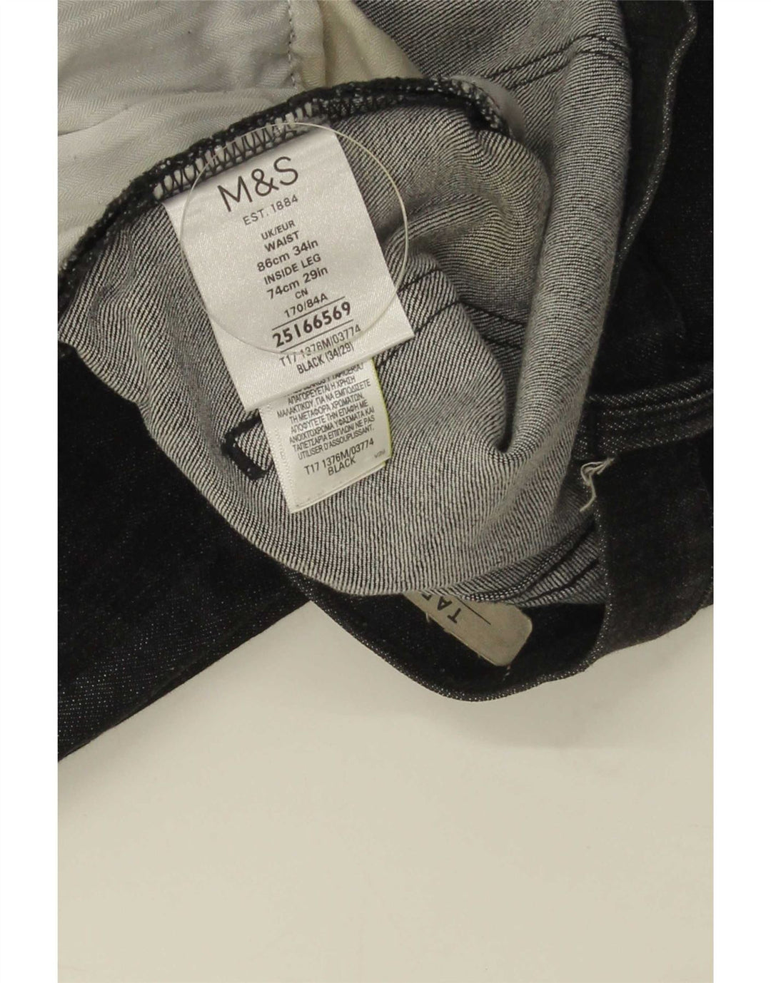 Marks & Spencer Jean fuselé homme W34 L29 bleu marine coton