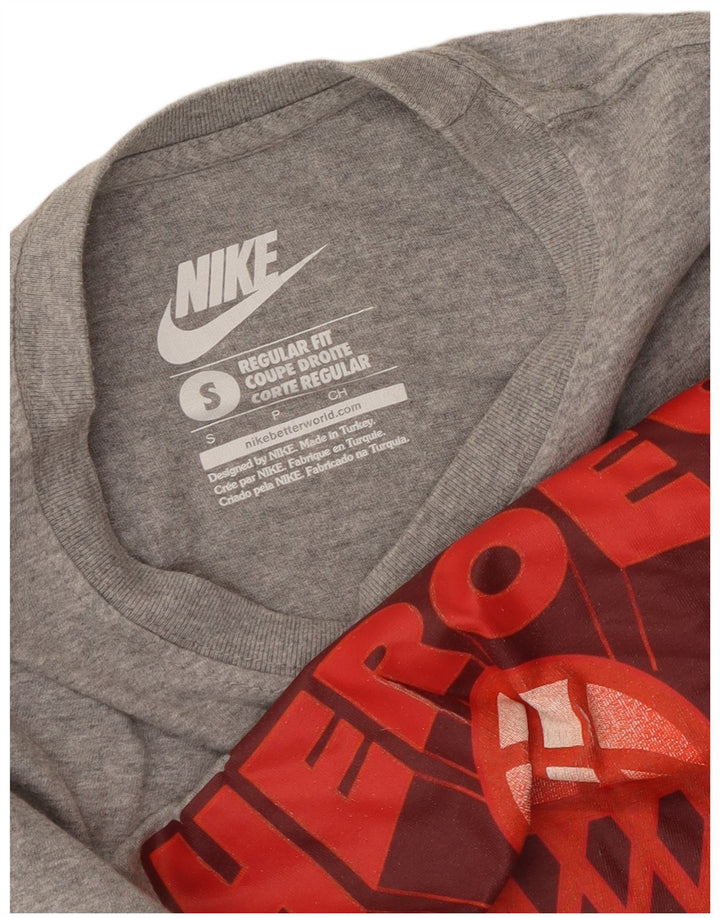 Nike T-shirt coupe classique pour homme, petit, gris moucheté