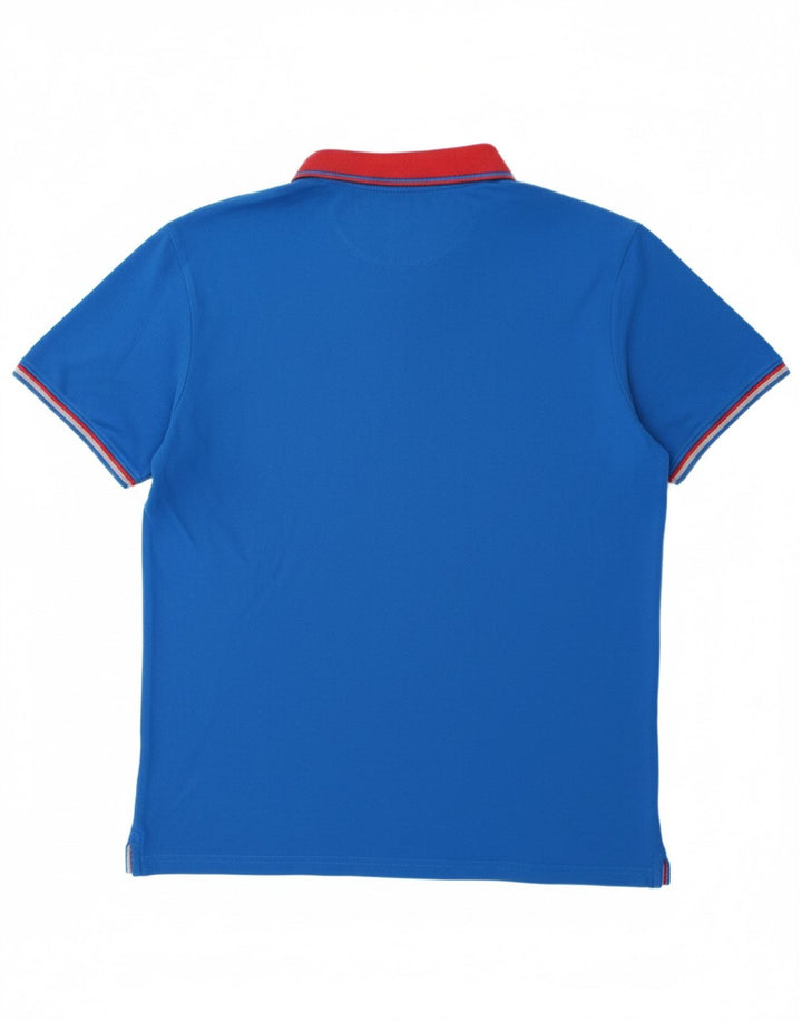 CHAMPION Mens Polo Shirt Large Blue