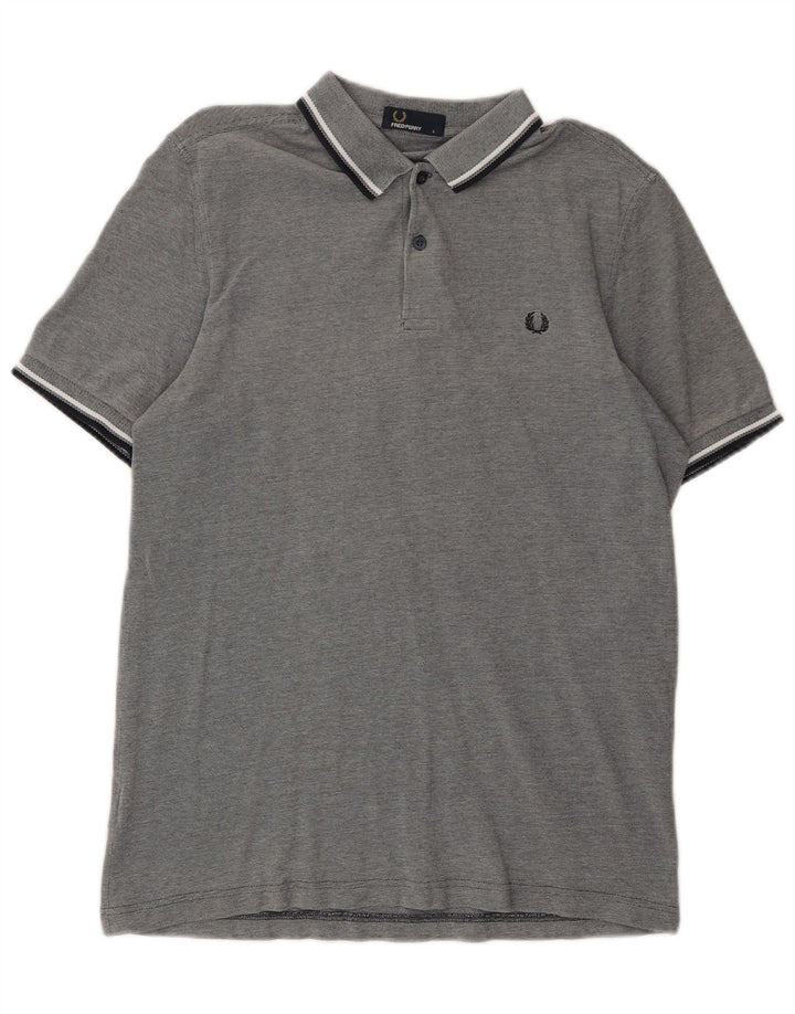 Fred Perry Polo Homme Grand Gris Coton