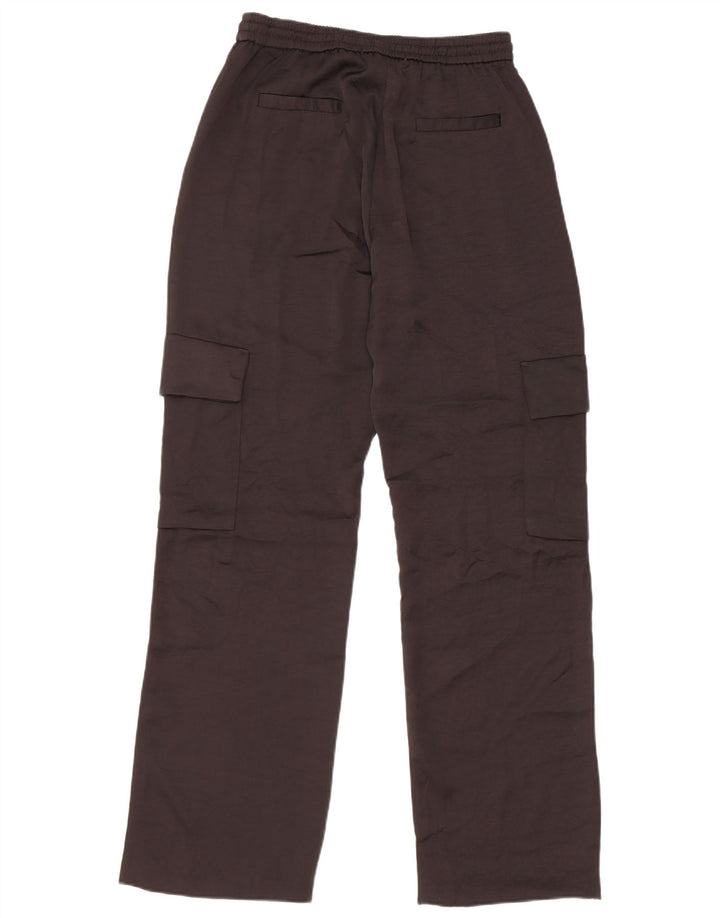 Zara Pantalon Cargo Droit Femme Petit W27 L31 Noir
