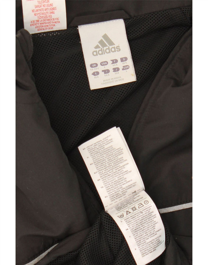 Veste de survêtement Adidas Garçon Climalite 13-14 ans Gris Polyester