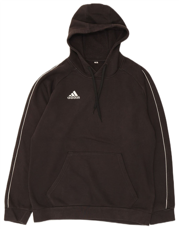 Adidas Pull à capuche pour homme en coton noir moyen