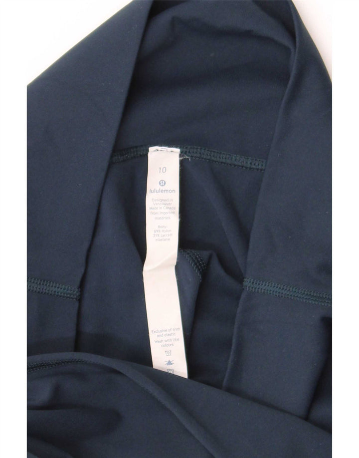 Lululemon Womens Capri Leggings US 10 Large Navy Blue Nylon