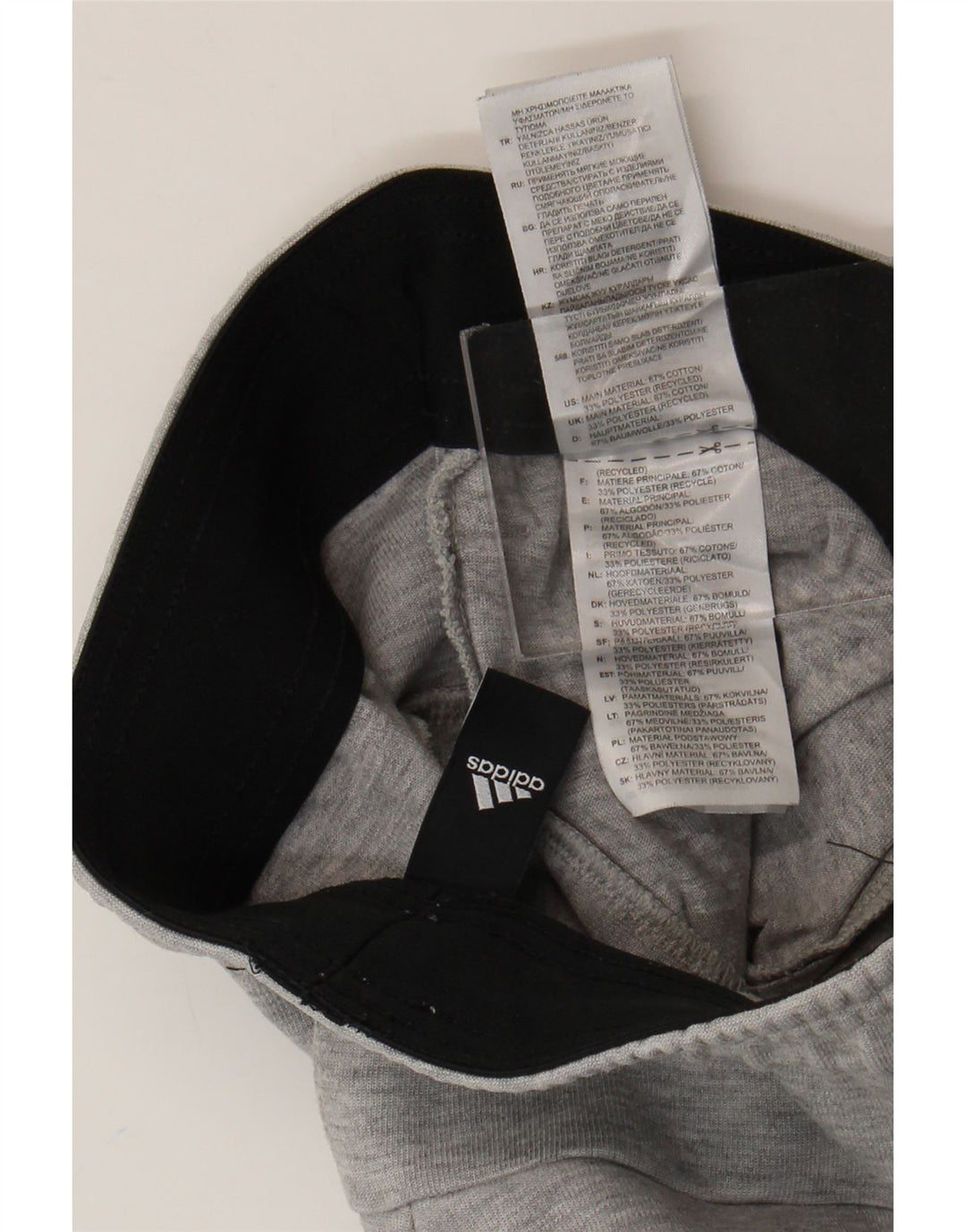 Adidas Pantalon de survêtement pour homme en coton gris Taille S