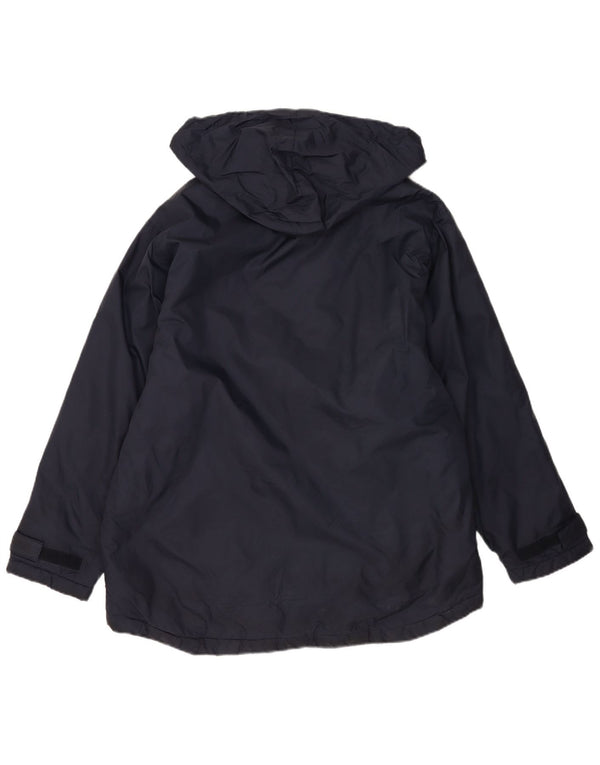 Reebok Veste coupe-vent à capuche pour homme UK 40 Large Bleu marine Nylon