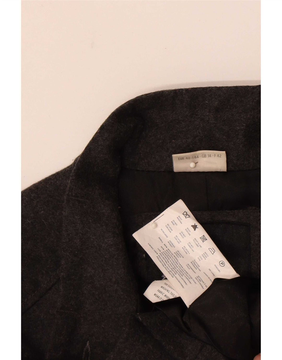 Street One Veste Blazer à Manches Courtes pour Femme UK 14 Grande Laine Grise
