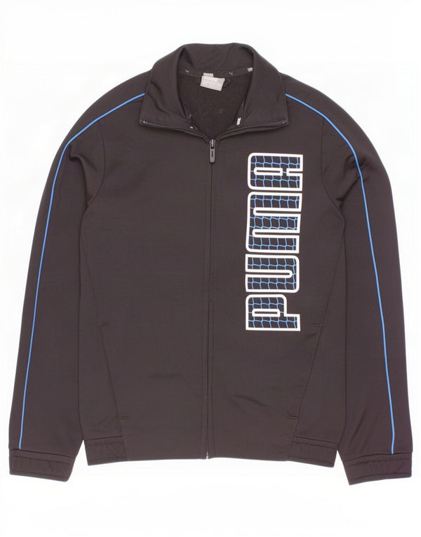 Puma Veste de survêtement graphique garçon 7-8 ans Noir Polyester