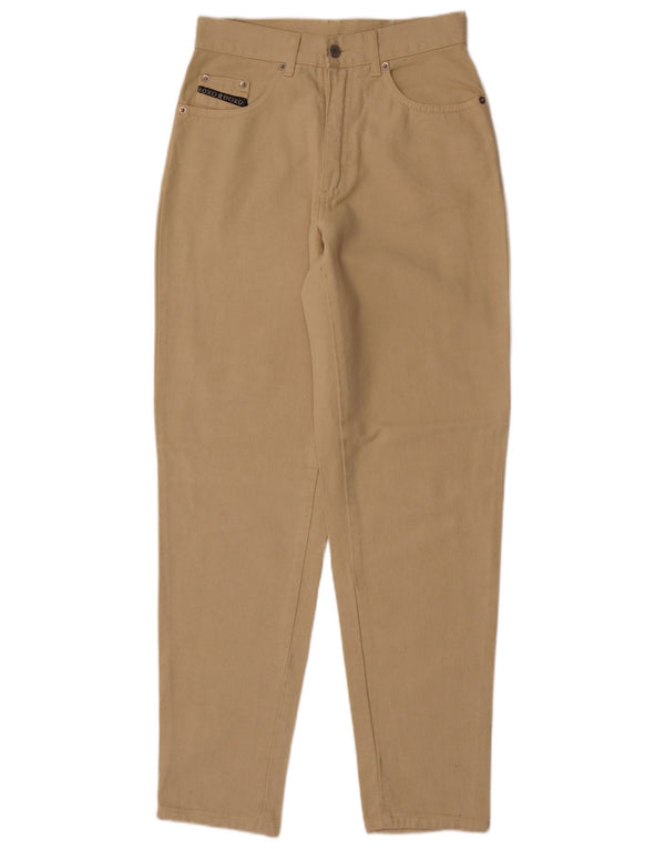 vintage Femme High Rise Tapered Jeans W31 L31 Coton Beige