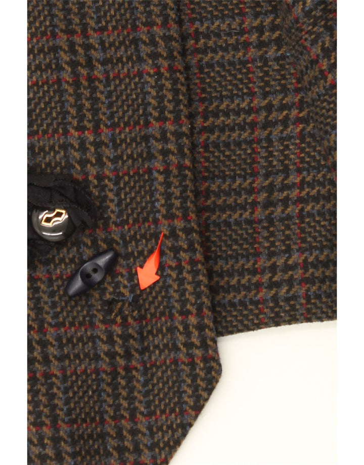 VINTAGE Gilet homme pied de poule noir moyen
