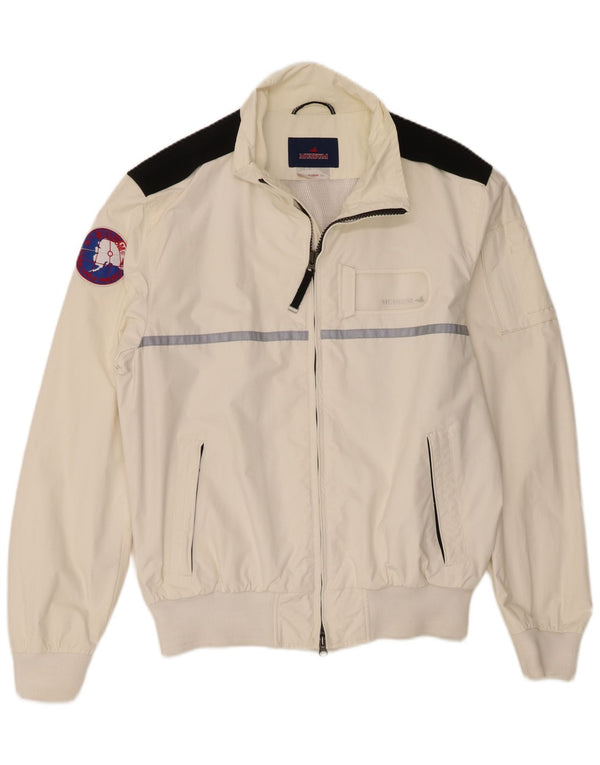 Museum Veste Bomber Graphique Homme UK 42 XL Off White Colourblock Polyamide