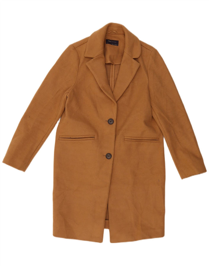Marks & Spencer Manteau Femme UK 10 Petit Beige Polyester