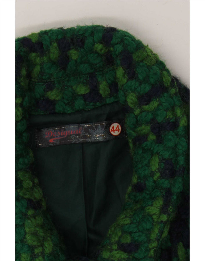 Desigual Manteau Femme EU 44 XL Vert Géométrique Polyester