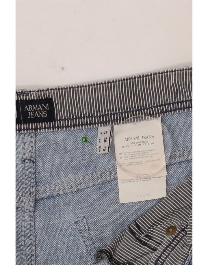 ARMANI Femme Jean Slim W30 L35 Bleu Coton