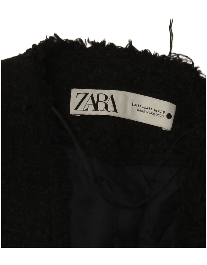 Zara Blazer croisé pour femme UK 12 Noir moyen