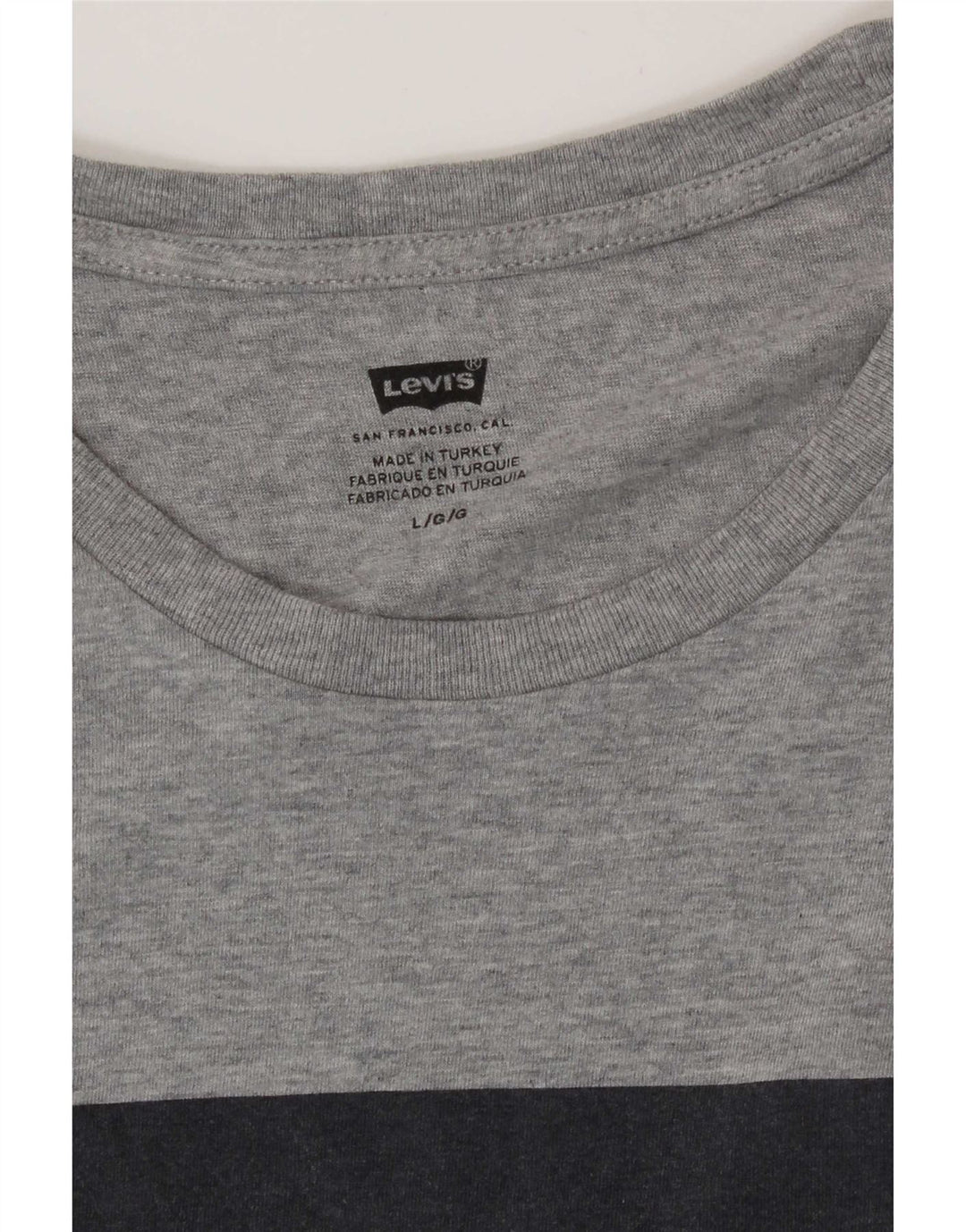 Levi's T-Shirt Graphique Homme Large Gris