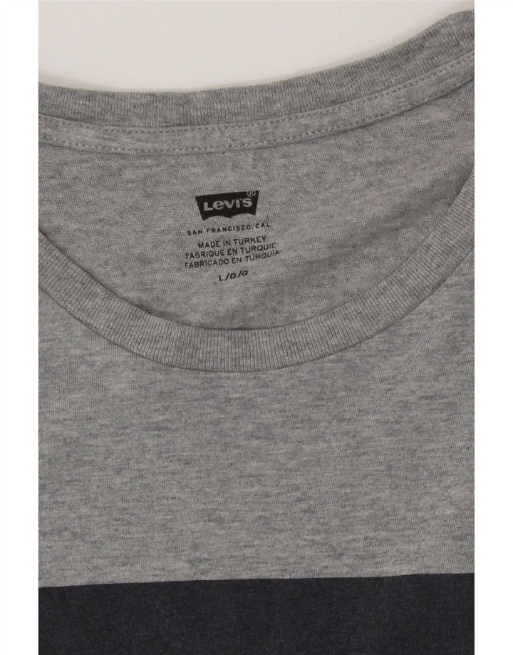 Levi's T-Shirt Graphique Homme Large Gris
