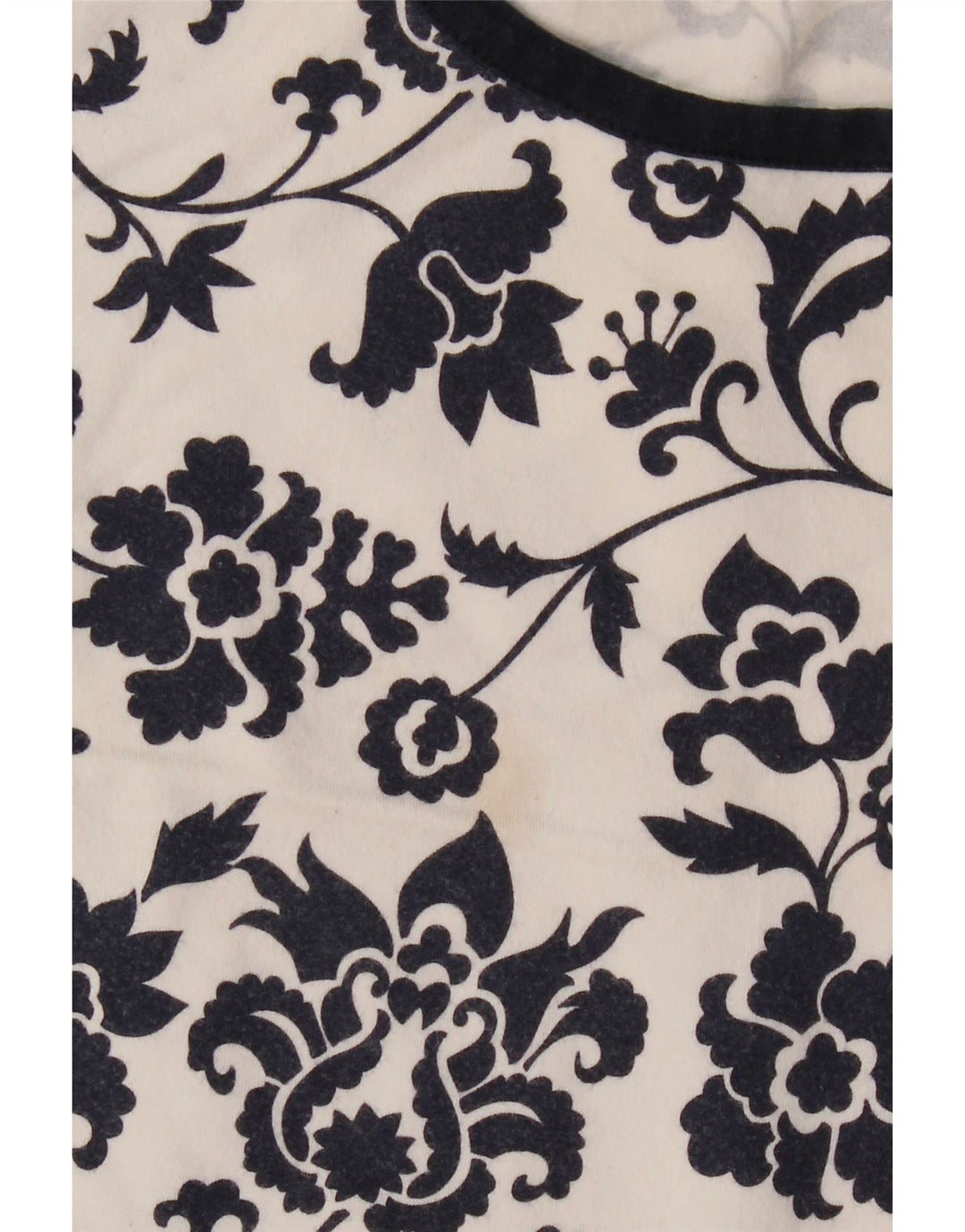 CHAPS T-Shirt Femme Top UK 18 XL Blanc Floral Coton