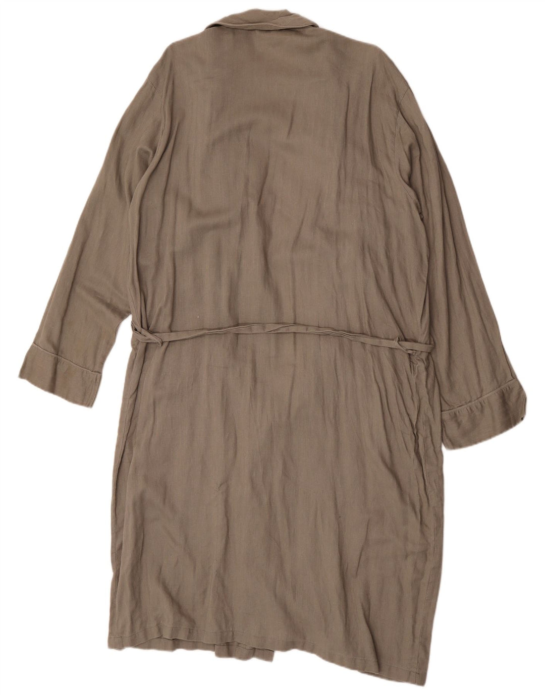 Marks & Spencer Manteau Robe Femme UK 14 Lin Gris Moyen