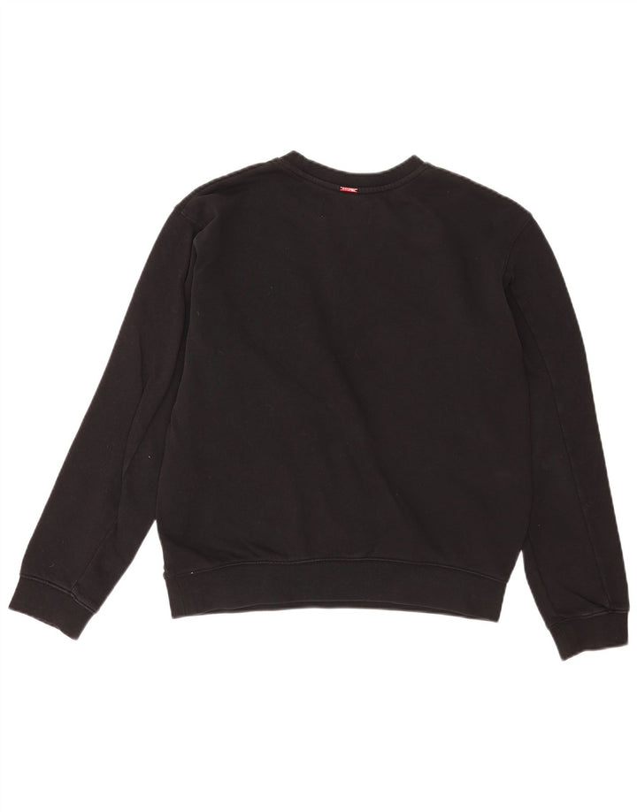 Replay Sweat-shirt surdimensionné graphique pour femme UK 10 petit coton noir