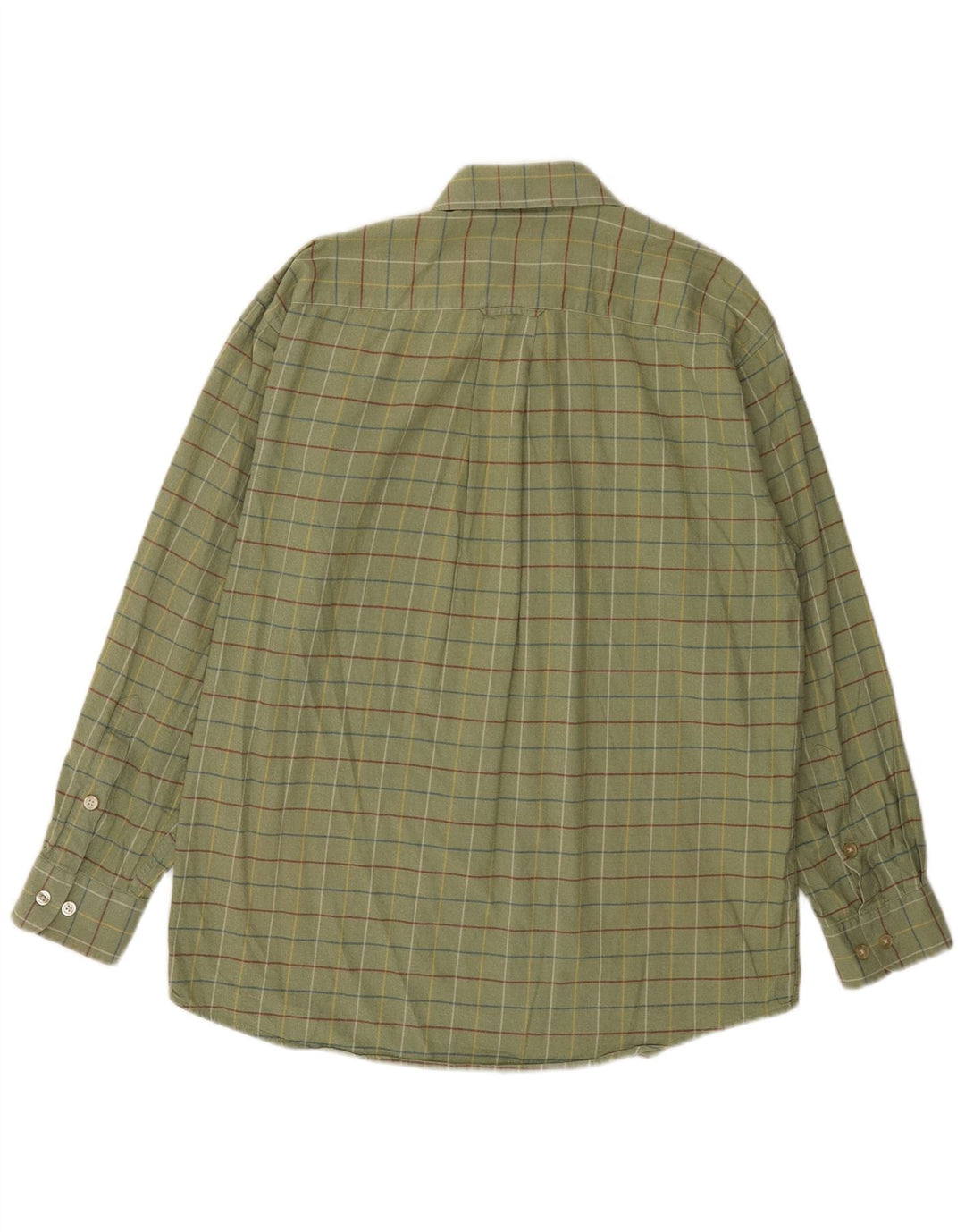 Orvis Chemise Homme Grand Carreau Vert Coton