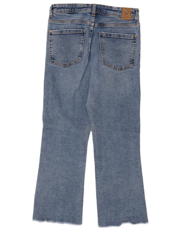 Zara Jeans Bootcut Femme EU 38 Small W28 L25 Bleu Coton
