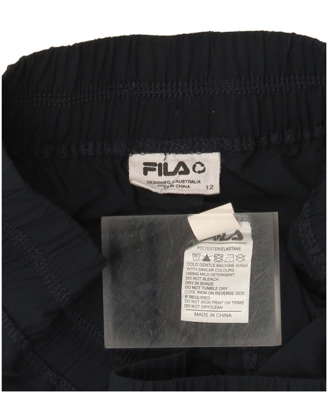 Fila Pantalon de survêtement pour femme Joggers UK 12 Bleu marine moyen Polyester