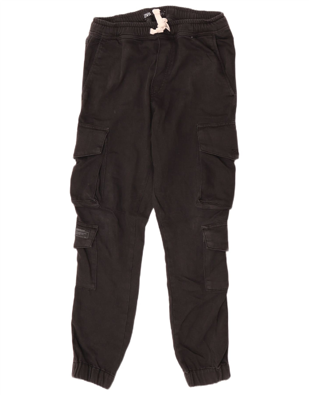 Zara Pantalon Cargo Joggers Homme Moyen W31 L28 Noir