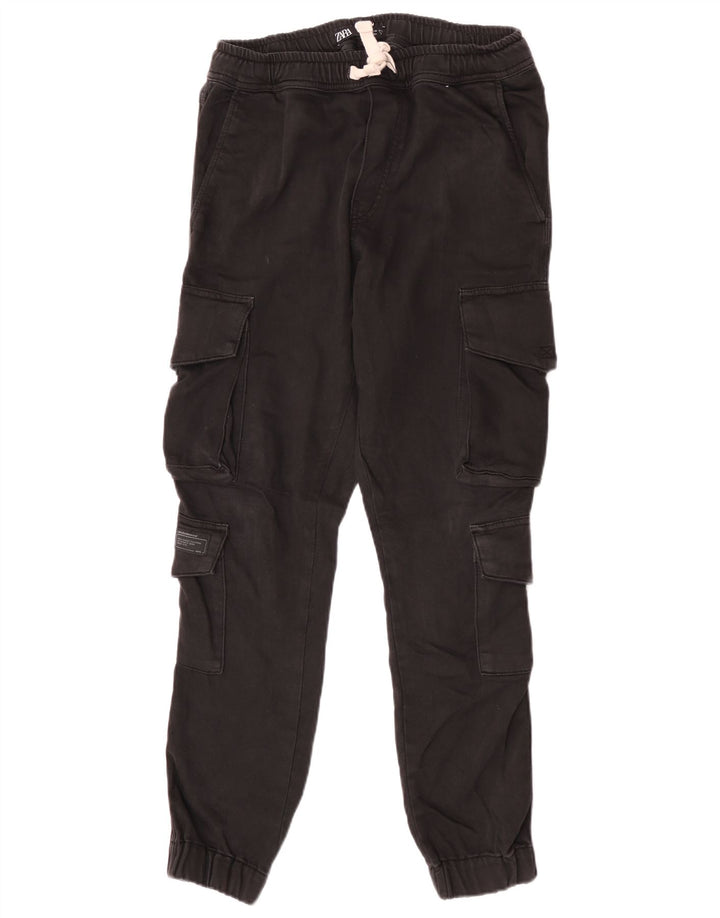 Zara Pantalon Cargo Joggers Homme Moyen W31 L28 Noir