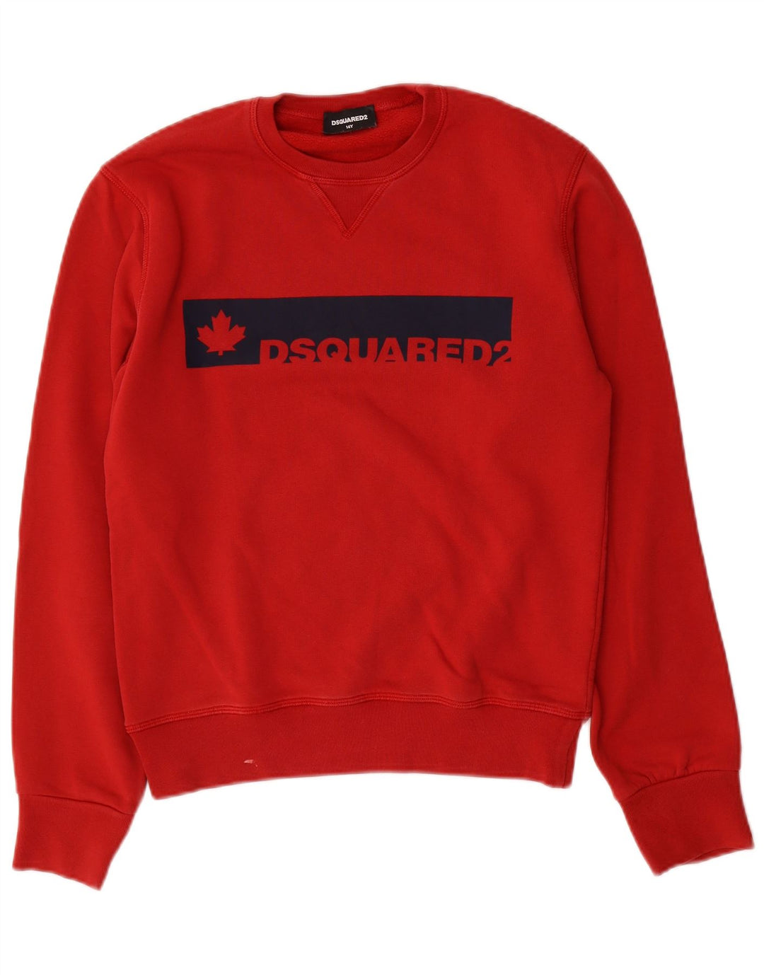 DSQUARED2 Pull Sweat Graphique Garçon 13-14 ans Rouge Coton