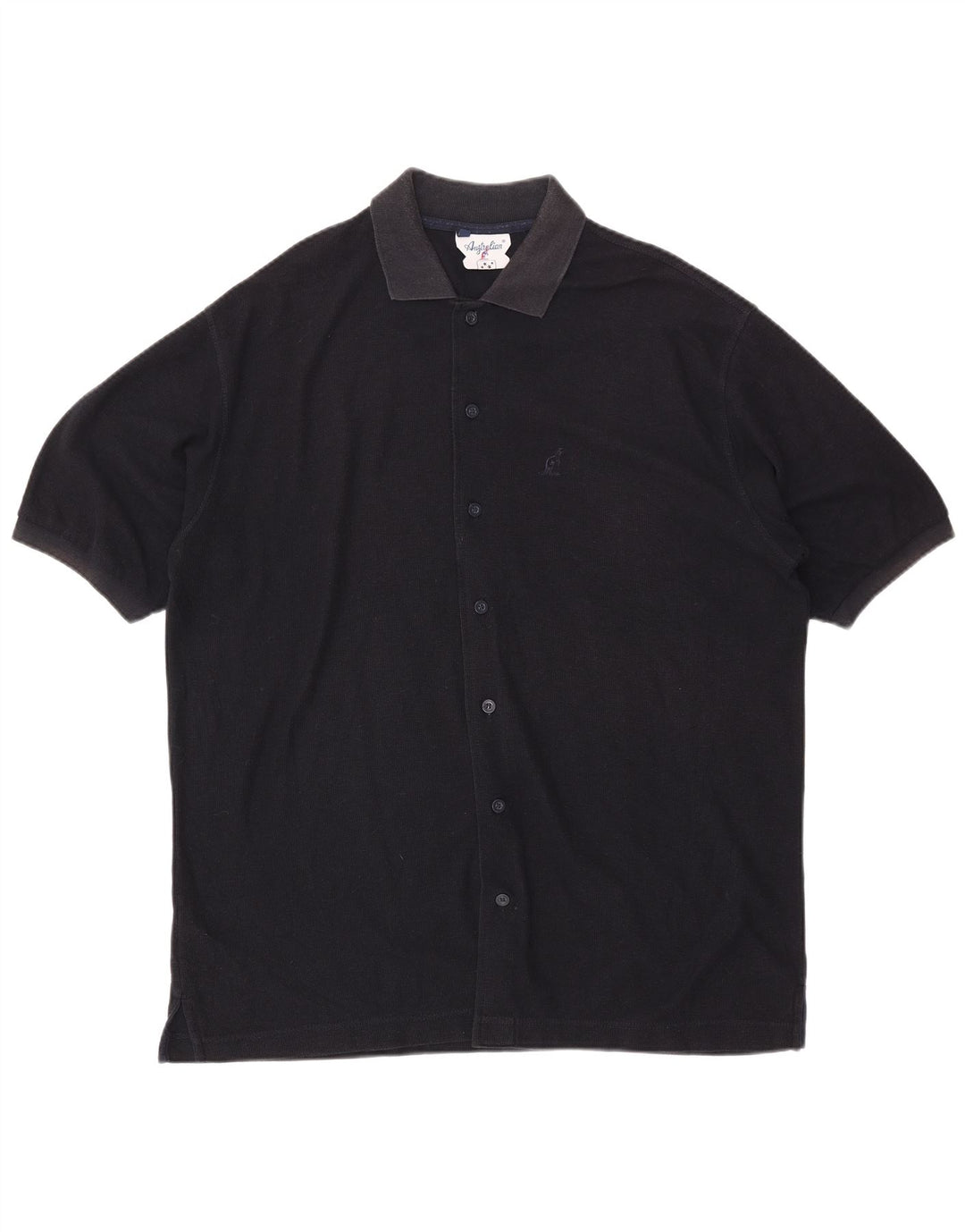 AUSTRALIAN L'ALPINA Chemise à Manches Courtes Homme IT 54 XL Bleu Marine Coton