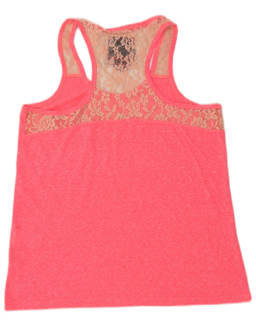 SUPERDRY Débardeur Femme UK 14 Large Rose Moucheté Polyamide