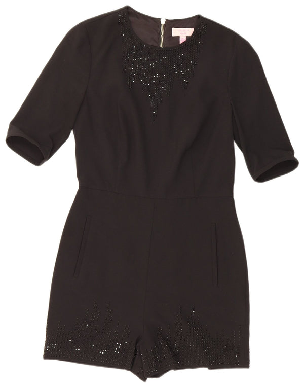 Ted Baker Combishort Femme Taille 1 XS Noir Polyester
