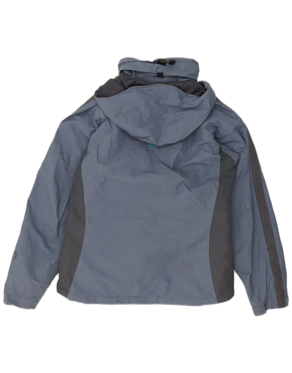 Columbia Veste coupe-vent à capuche pour femme UK 14 Bleu moyen Colourblock