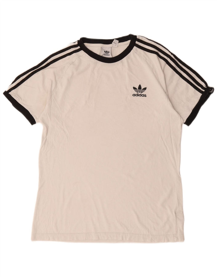 Adidas T-Shirt Homme Blanc Moyen Coton