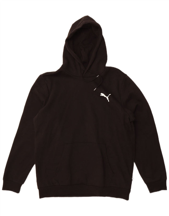 Puma Pull à capuche pour homme en coton noir Taille L