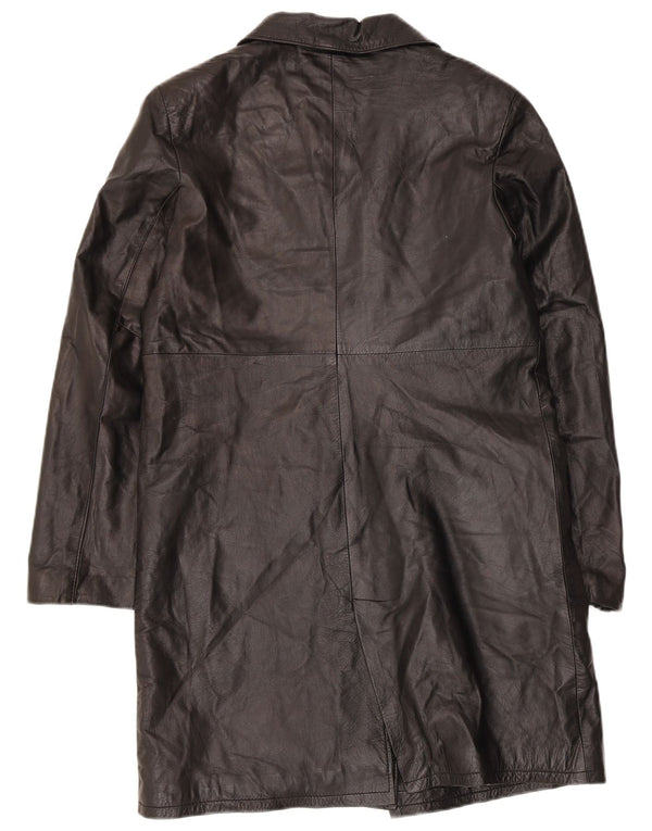 Manteau En Cuir Femme Equipe IT 46 Large Noir