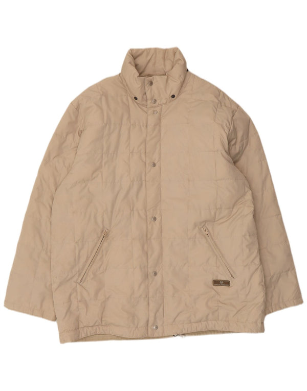 Sergio Tacchini Veste matelassée pour homme UK 40 Large Beige Polyester