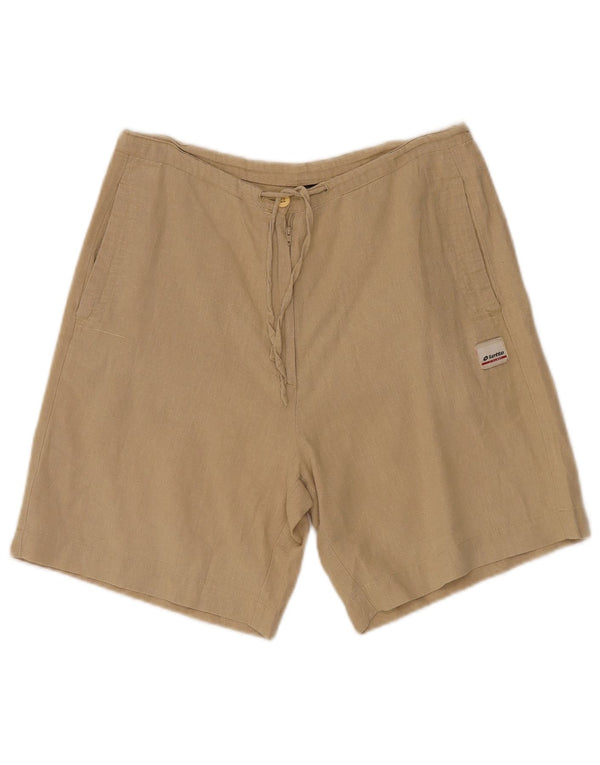 Lotto Short décontracté pour femme UK 14 Large W30 Lin beige