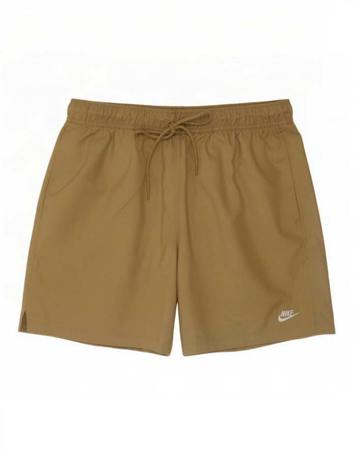 Nike Short de sport pour homme Kaki moyen Polyester