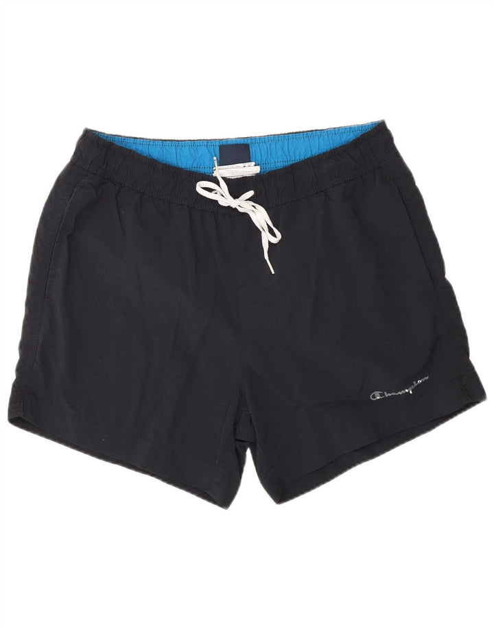 Champion Short de Bain Homme Noir Moyen Polyamide