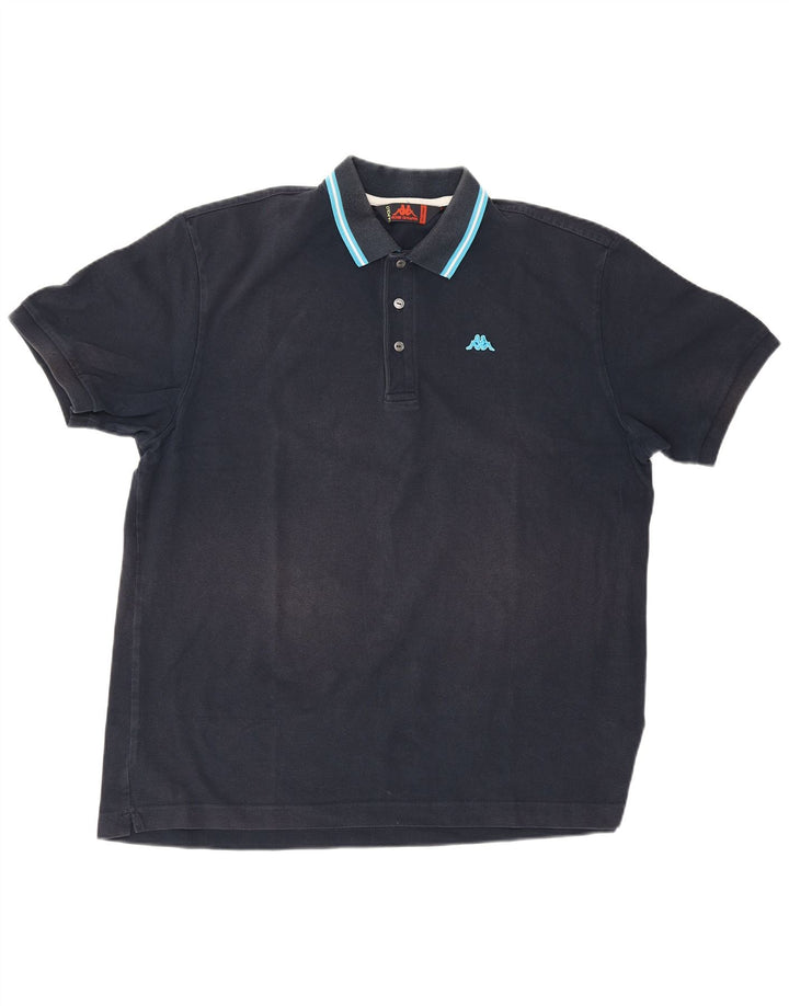 Kappa Polo Homme 2XL Bleu Marine