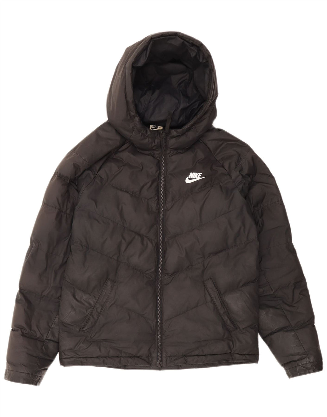 Nike Veste matelassée à capuche pour garçon 13-14 ans XL Noir Polyester